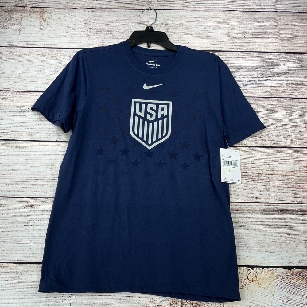Nike US Soccer T-Shirt Mens Small Navy Blue New With Tags M11332